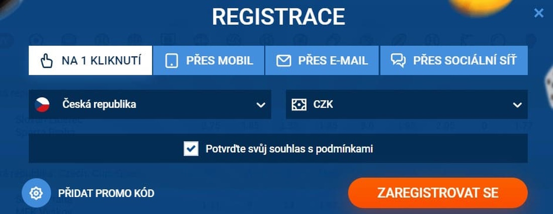 Vytvořte si osobní kancelář vytvořit účet